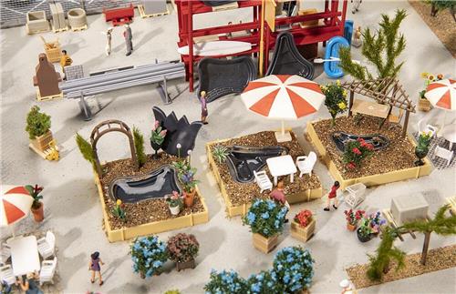 Faller - 1/87 ACCESSOIRESET TUINCENTRUM (10/22) * - modelbouwsets, hobbybouwspeelgoed voor kinderen, modelverf en accessoires