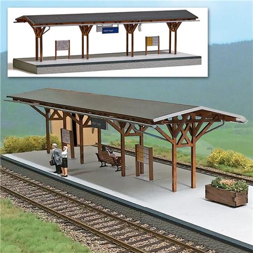 Busch - Bahnsteig Adorf 0 (2/22) *bu010002 - modelbouwsets, hobbybouwspeelgoed voor kinderen, modelverf en accessoires