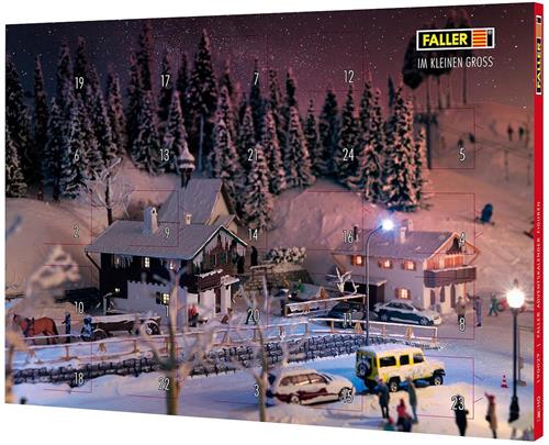 Faller - 1/87 FALLER ADVENTSKALENDER FIGUURTJES H0 - modelbouwsets, hobbybouwspeelgoed voor kinderen, modelverf en accessoires
