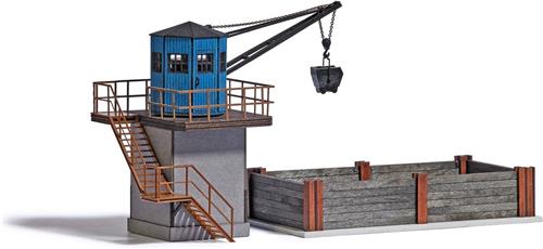 Busch - BEKOHLUNGSKRAN MIT KOHLEBANSEN H0 - modelbouwsets, hobbybouwspeelgoed voor kinderen, modelverf en accessoires