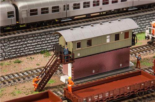 Faller - 1/85 TIJDELIJK SEINHUIS - modelbouwsets, hobbybouwspeelgoed voor kinderen, modelverf en accessoires