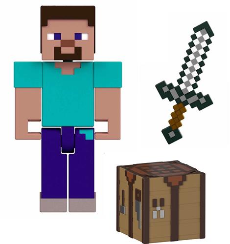 Mattel Minecraft Action Figure Steve 8 cm Action Figuur
