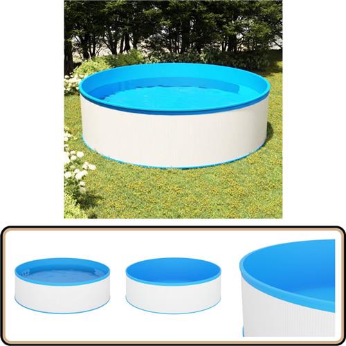 vidaXL Splasher Zwembad - 350x90 cm - Wit en Blauw Splasher Pool - Splasher Pools - Zwembad - Zwembaden