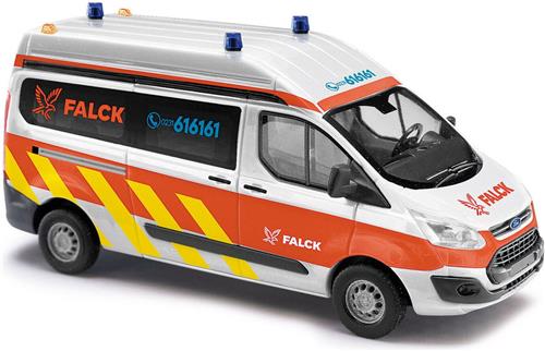 Busch - Ford Transit Custom Bus Rettungsdienst Falck 2012 (4/22) *ba52515 - modelbouwsets, hobbybouwspeelgoed voor kinderen, modelverf en accessoires