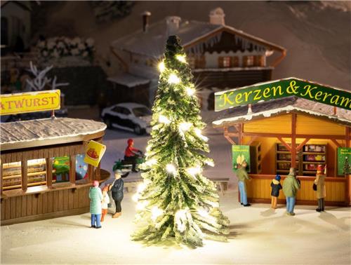 Faller - 1/87 KERSTBOOM MET VERLICHTING - modelbouwsets, hobbybouwspeelgoed voor kinderen, modelverf en accessoires
