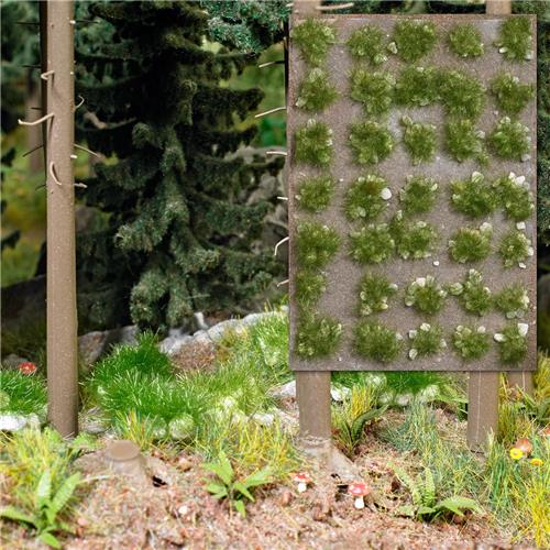 Busch - GRASBUSCHEL MIT STEINEN SPATSOMMER 35 ST. (2/23) * - modelbouwsets, hobbybouwspeelgoed voor kinderen, modelverf en accessoires