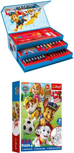 Paw Patrol Creatieve Set - Kleurdoos + Puzzel