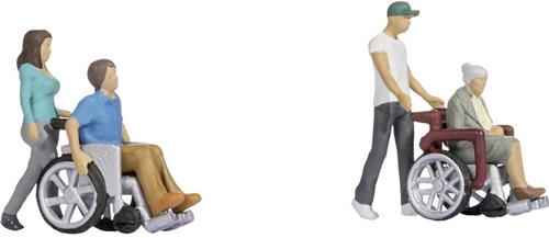 NOCH 36552 N Rolstoelcoureur figuren Geverfd, Staand, Zittend