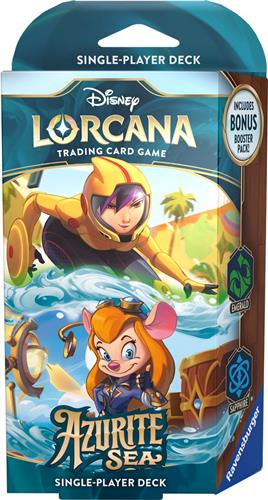 Disney Lorcana: Azurite Sea Go Go Tomago & Gadget Hackwrench Starter Deck