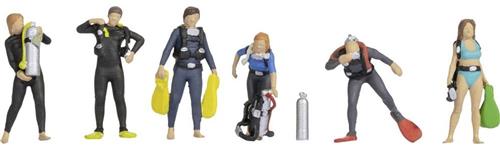 NOCH 15848 H0 Duikers figuren Geverfd, Staand