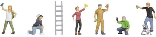 NOCH 15566 H0 Graffity sprayer figuren Geverfd, Staand