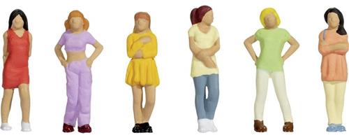 NOCH 45517 TT Vrouwelijke jongeren figuren Geverfd, Staand