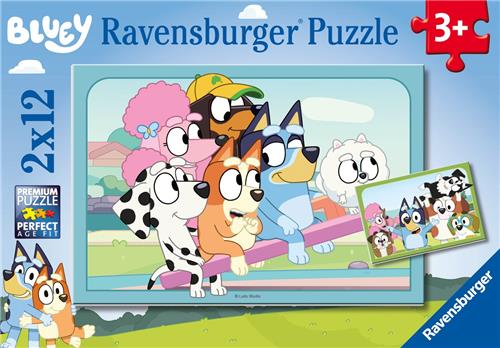Ravensburger - Plezier met Bluey - 2x12 stuks - Legpuzzel