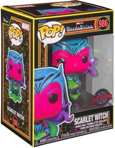 Pop Marvel: WandaVision - Scarlet Witch(Blacklight) - Funko Pop #986
