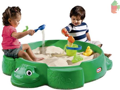 Little Tikes Zandbak Schildpad Met Deksel + Androni shovel