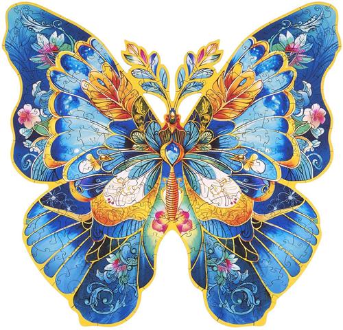 Robotime Morpho Helena Puzzel - TA003 - Rowood Puzzle Paradise - Puzzelen - Hobby  Cadeautip - Vlinder