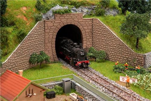 Faller - 1/87 TUNNELPORTALEN ENKELSPORIG 2 ST. (2/24) * - modelbouwsets, hobbybouwspeelgoed voor kinderen, modelverf en accessoires