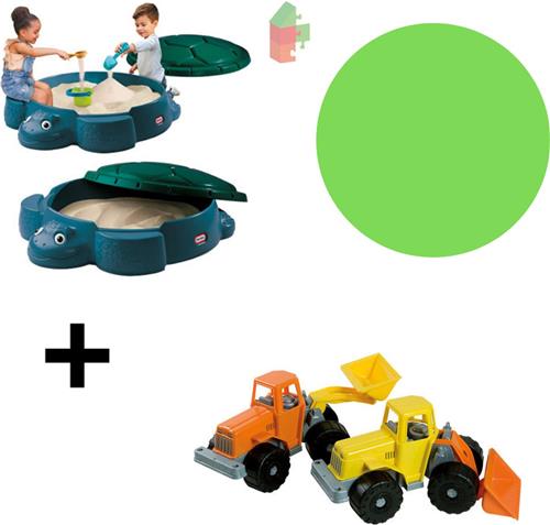 Little Tikes Go Green Zandbak schildpad + Androni shovel