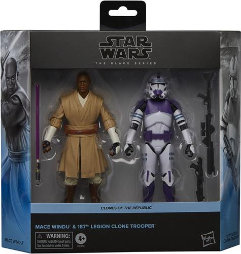 Mace Windu & 187th Legion Clone Trooper - Star Wars The Black Series - Star Wars: The Clone Wars