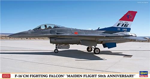 1:48 Hasegawa 07535 General Dynamics F-16CM Fighting Falcon - Eerste vlucht 50-jarig jubileum Plastic Modelbouwpakket