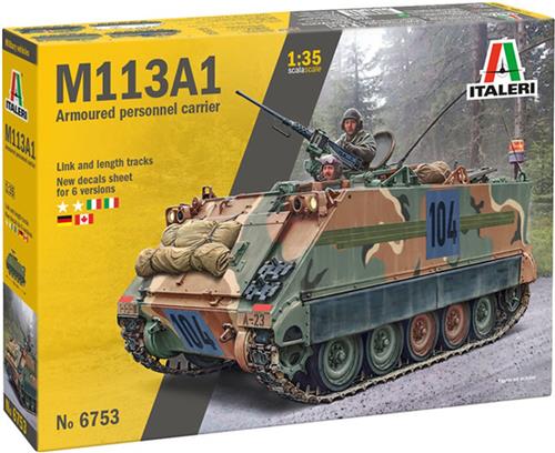 1:35 Italeri 6753 M113A1 - Militair Gepantserd Personeels Voertuig Plastic Modelbouwpakket