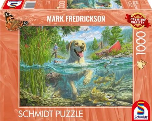 999 Games - Yellow labrador fishing, 1000 stukjes - Legpuzzel