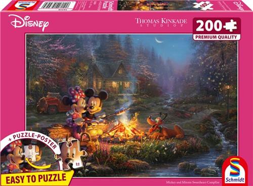 999 Games - Disney, Mickey & Minnie, 200 stukjes - Legpuzzel