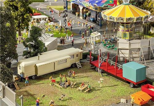 Faller - Kermiswagen-set I - modelbouwsets, hobbybouwspeelgoed voor kinderen, modelverf en accessoires