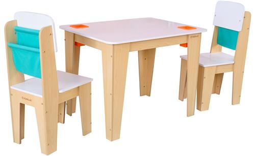 Kidkraft Witte speeltafel kindertafel met 2 stoeltjes