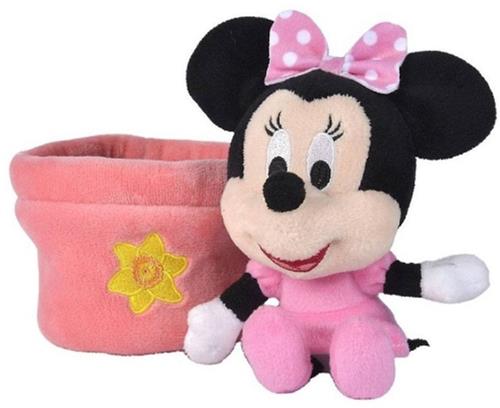 Minnie Mouse - Disney Bloempot Pluche Knuffel 16 cm - Speelgoed Knuffels voor Kinderen Jongens Meisjes - Disney Plant Plush Toy