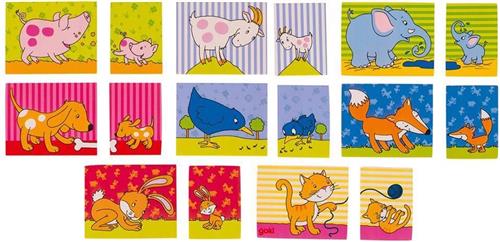 Goki Geheugenspel Moeder En Kind Hout 16-delig