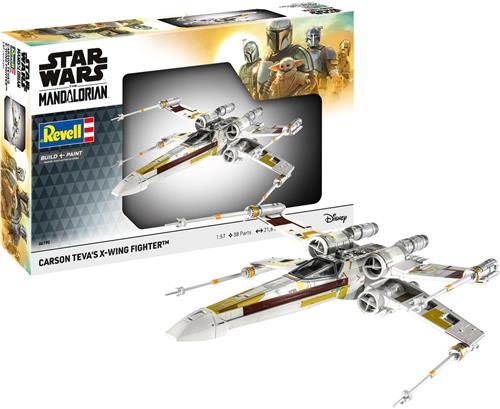 1:57 Revell 06790 Star Wars - The Mandalorian: Carson Teva's X-Wing Fighter Plastic Modelbouwpakket