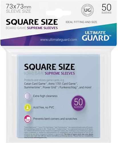 Ultimate Guard Ultimate Guard Supreme Sleeves for Board Game Cards Square (50) Card Sleeves for Board Game Cards