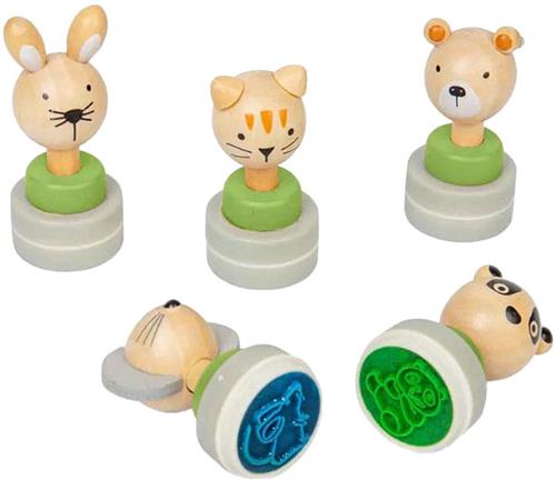 Bigjigs Houten Stempels, 5st.