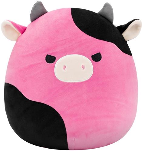 Squishmallows - Pollyanna - Black and Pink Cow W/Mischievous Eyes 30cm pluche
