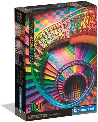 Clementoni - Puzzel - 500 Stukjes - Colorboom Trappen - Puzzel Voor Volwassenen - High Quality Collection