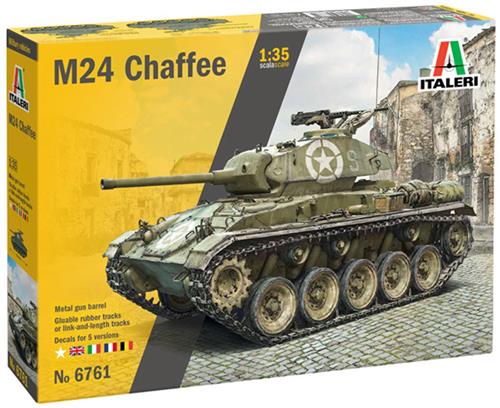 1:35 Italeri 6761 M24 "Chaffee" - Lichte verkenningstank Plastic Modelbouwpakket