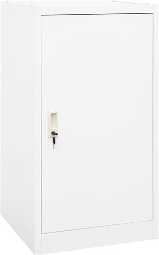 vidaXL - Zadelkast - 53x53x105 - cm - staal - wit