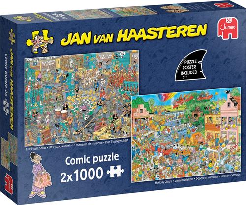 Jan van Haasteren - De Muziekwinkel & Vakantiekriebels (2x1000 stukjes), 12Y+
