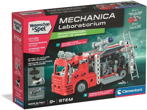 Clementoni Wetenschap & Spel Mechanica - Brandweerwagen Automodel Kit - Constructie Speelgoed - Vanaf 8 jaar