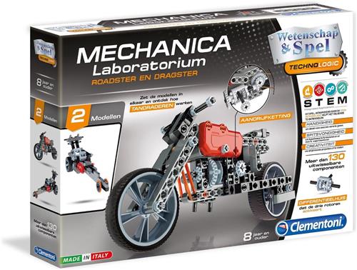 Clementoni - Mechanica Laboratorium - Roadster & Dragster, constructiespeelgoed STEM