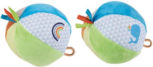 Goki Zachte Bal met een Bel Blauw Groen