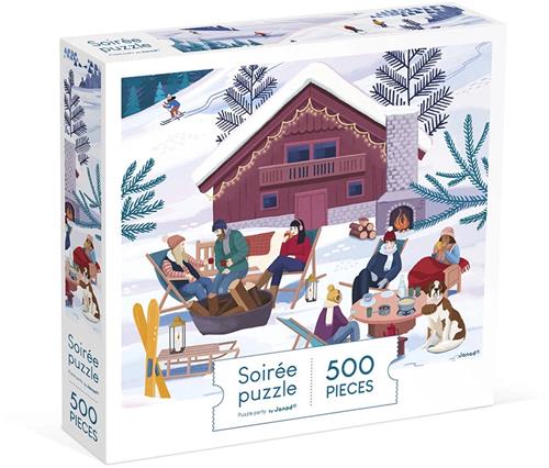 Janod Kidult Puzzel - Winter In De Bergen Puzzel - 500 Stukjes - Geschikt Vanaf 8 Jaar