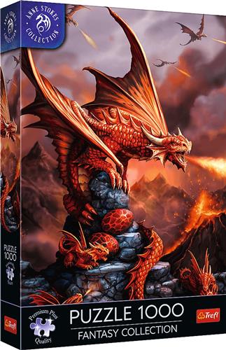 Trefl Trefl 1000 Premium Plus - Fantasy Collection by Anne Stokes: Fire Dragon_FSC Mix 70%.