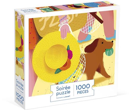 Janod Kidult Puzzel - Reis Naar Het Strand Puzzel - 1000 Stukjes - Geschikt Vanaf 8 Jaar