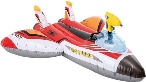 Intex Opblaas vliegtuig 117 cm rood