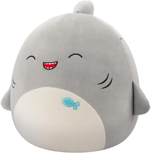 Squishmallows - Gordon - Grey Shark W/Happy Eyes - 40cm pluche