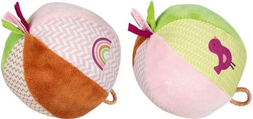 Goki Zachte Bal met een Bel Roze Groen