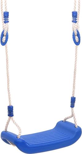 vidaXL Schommelzitjes 2 st met touwen 37x15 cm polyetheen blauw