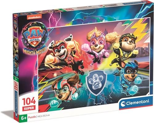 Clementoni - Puzzel - 104 Stukjes - Paw Patrol: The Mighty Movie - Kinderpuzzel - Vanaf 6 Jaar